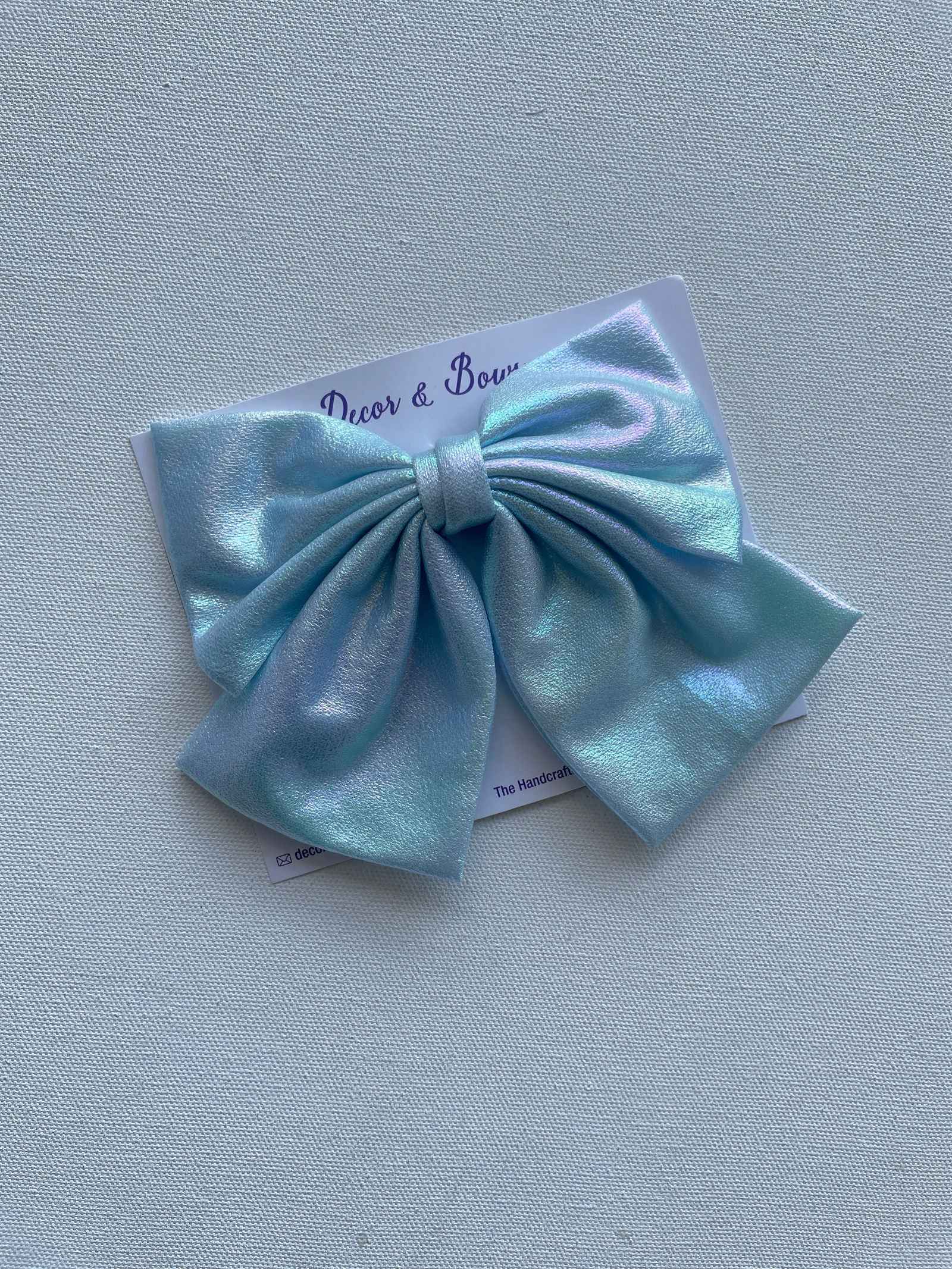 Miragge Blue Unicorn Butterfly Bow – Hair Accessory