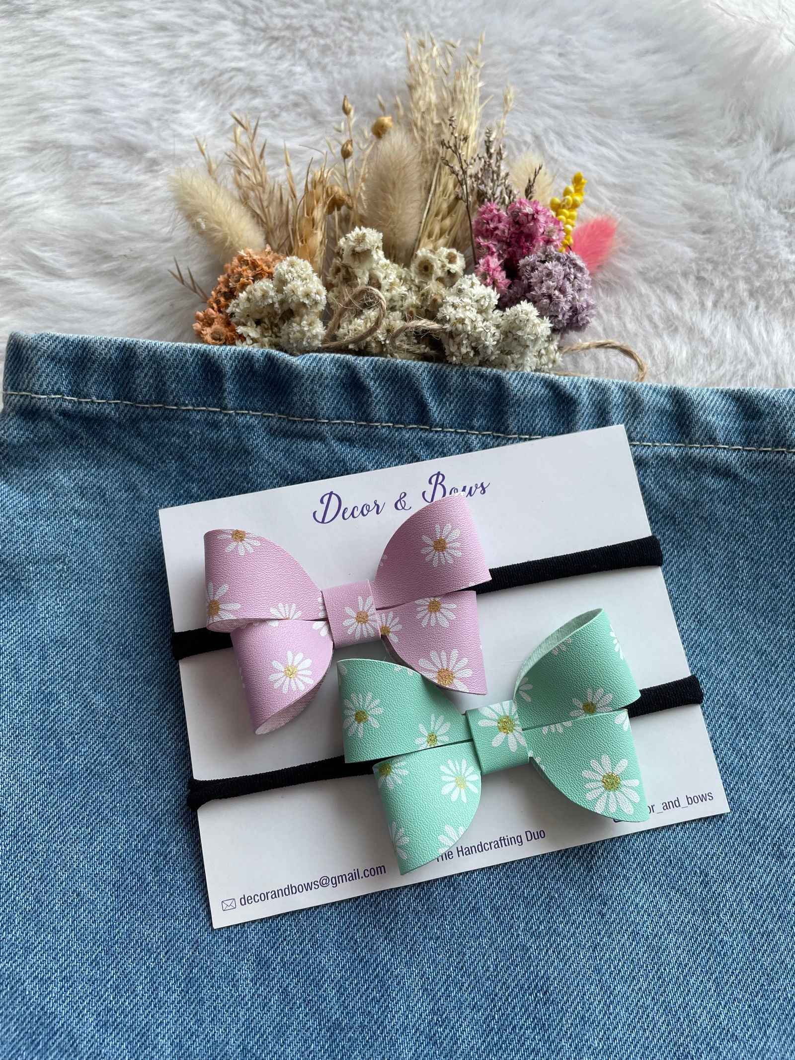 Miragge Daisy Bow – Hair Accessory