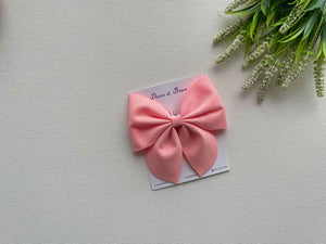 Miragge Electric Orange Bow – Hair Accessory