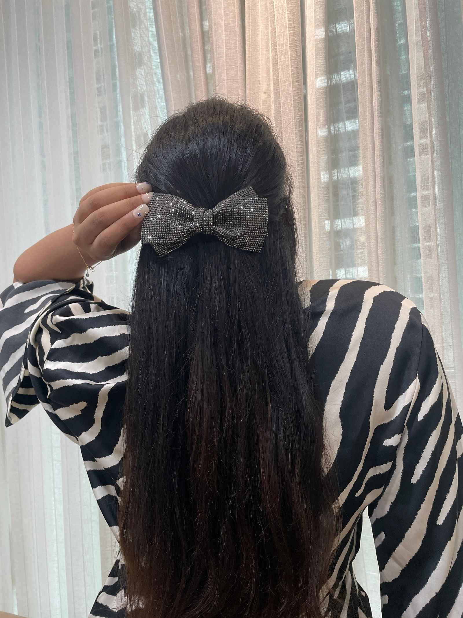 Miragge Luna Bow ~ Black – Hair Accessory