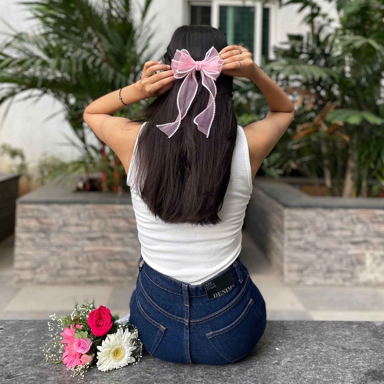 Miragge Pink Sugar Plum Bow – Hair Accessory