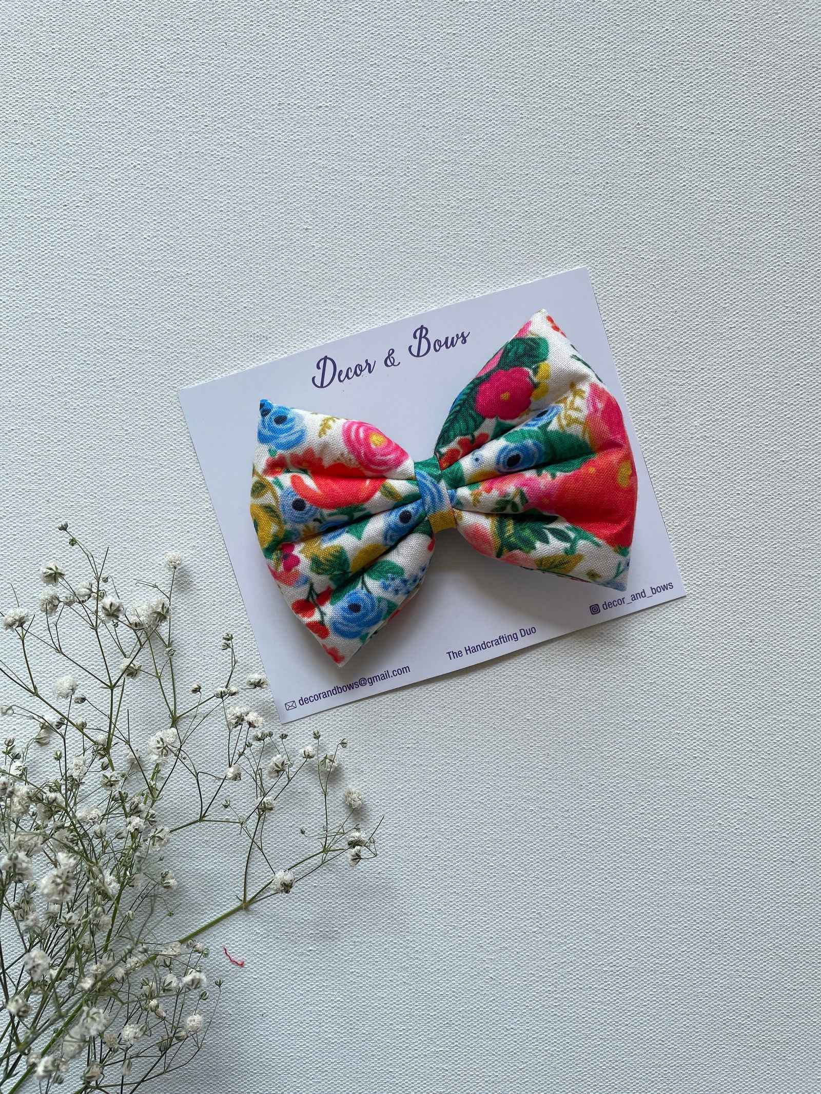 Miragge Rose Bouquet Signature Bow – Hair Accessory