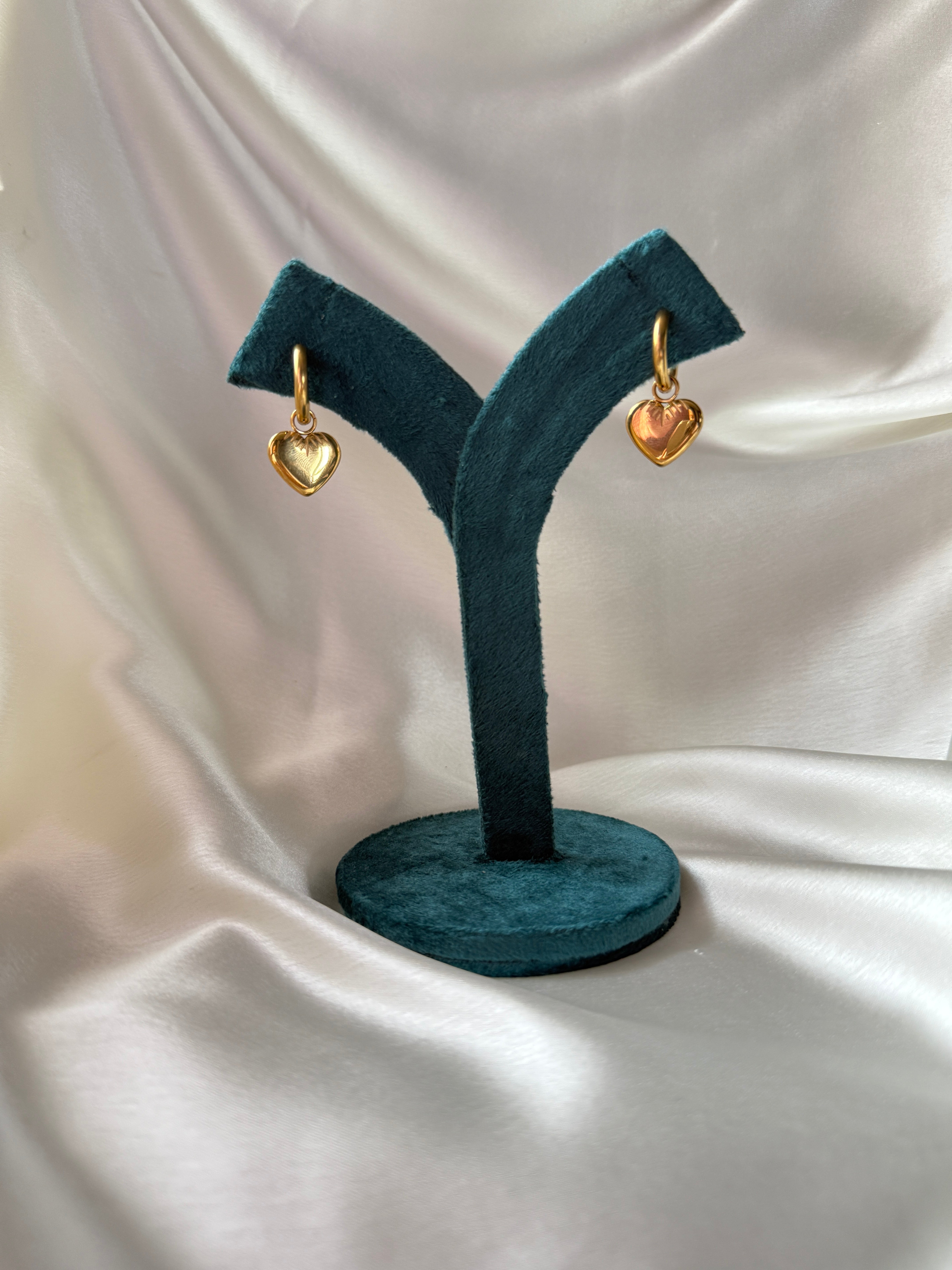 Sparkling Heart Hoops