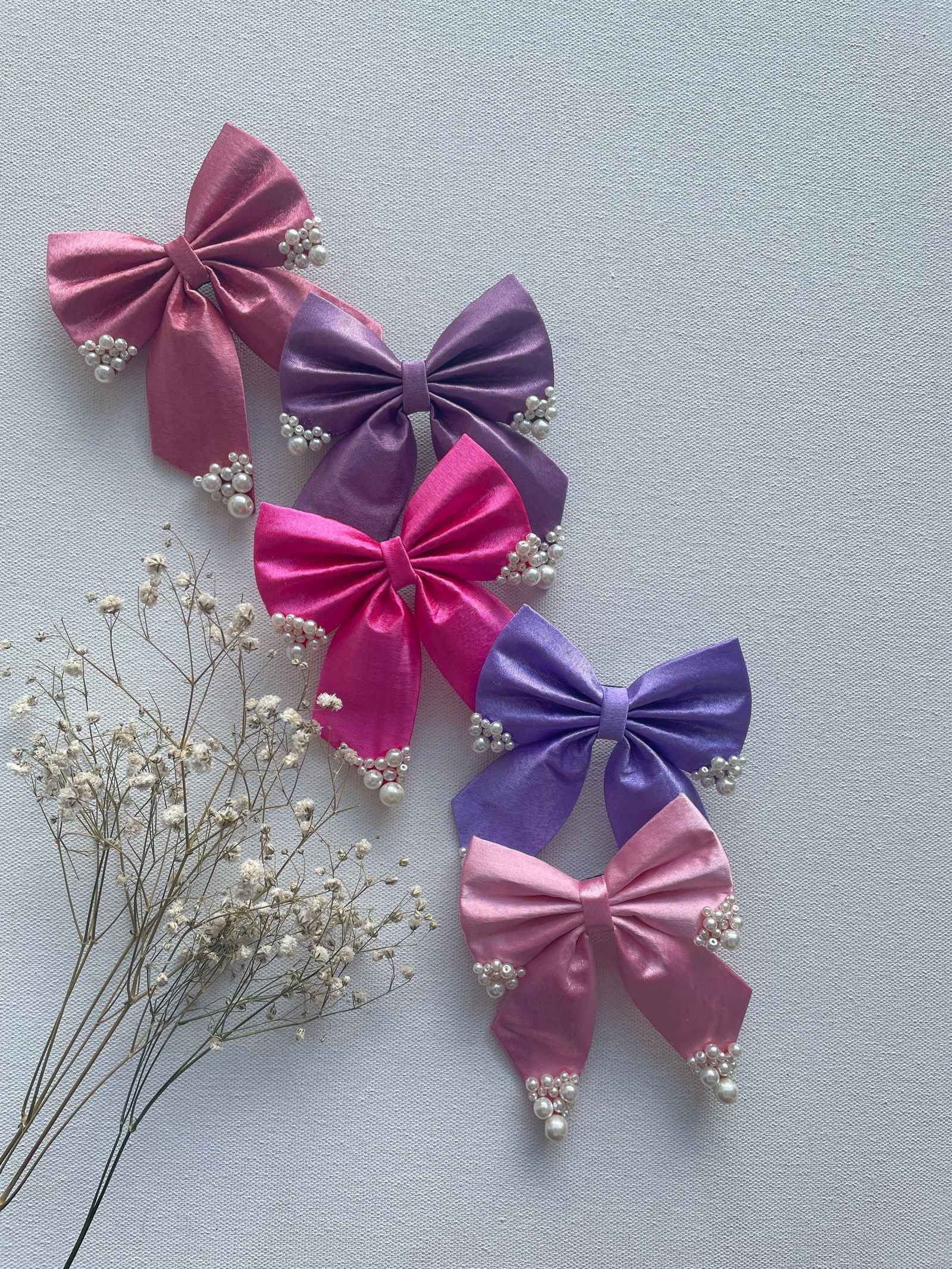 BARBIE PINK PEARL BOW