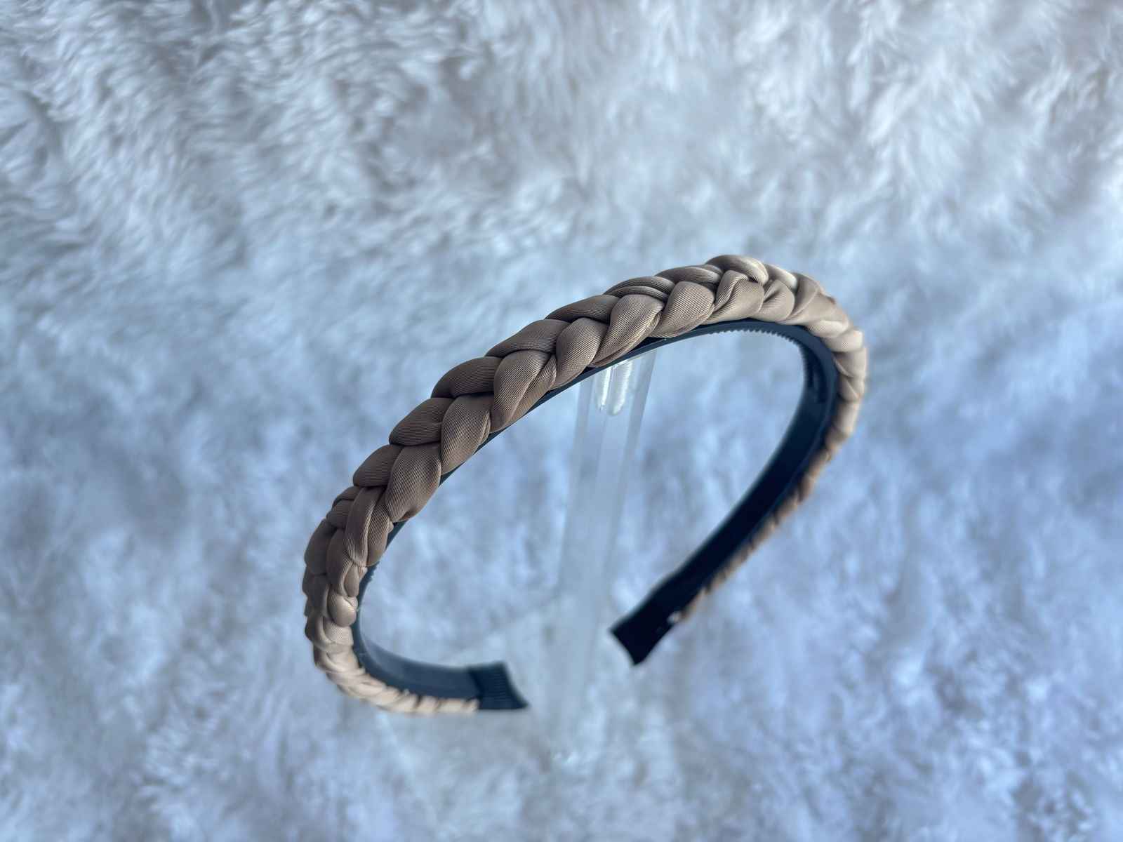 Miragge Beige Braid Hairband – Hair Accessory