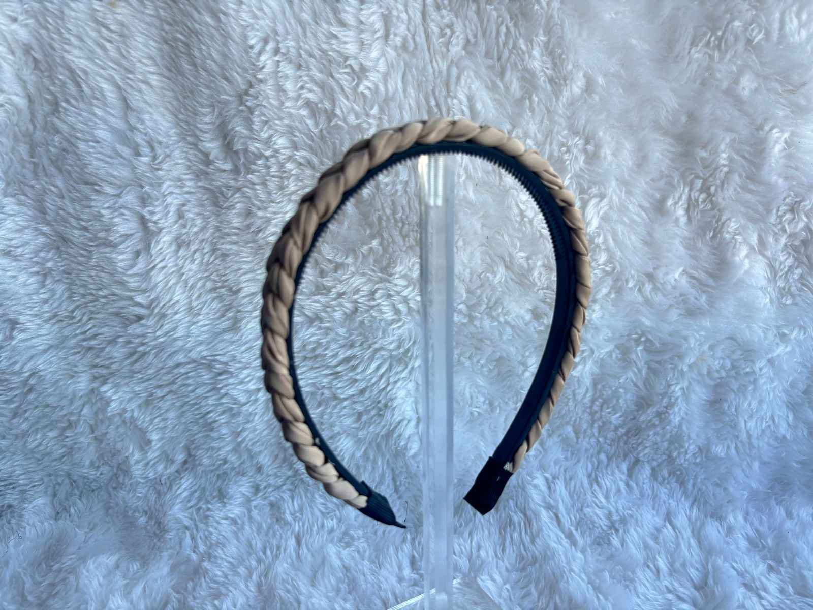 BEIGE BRAID HAIRBAND