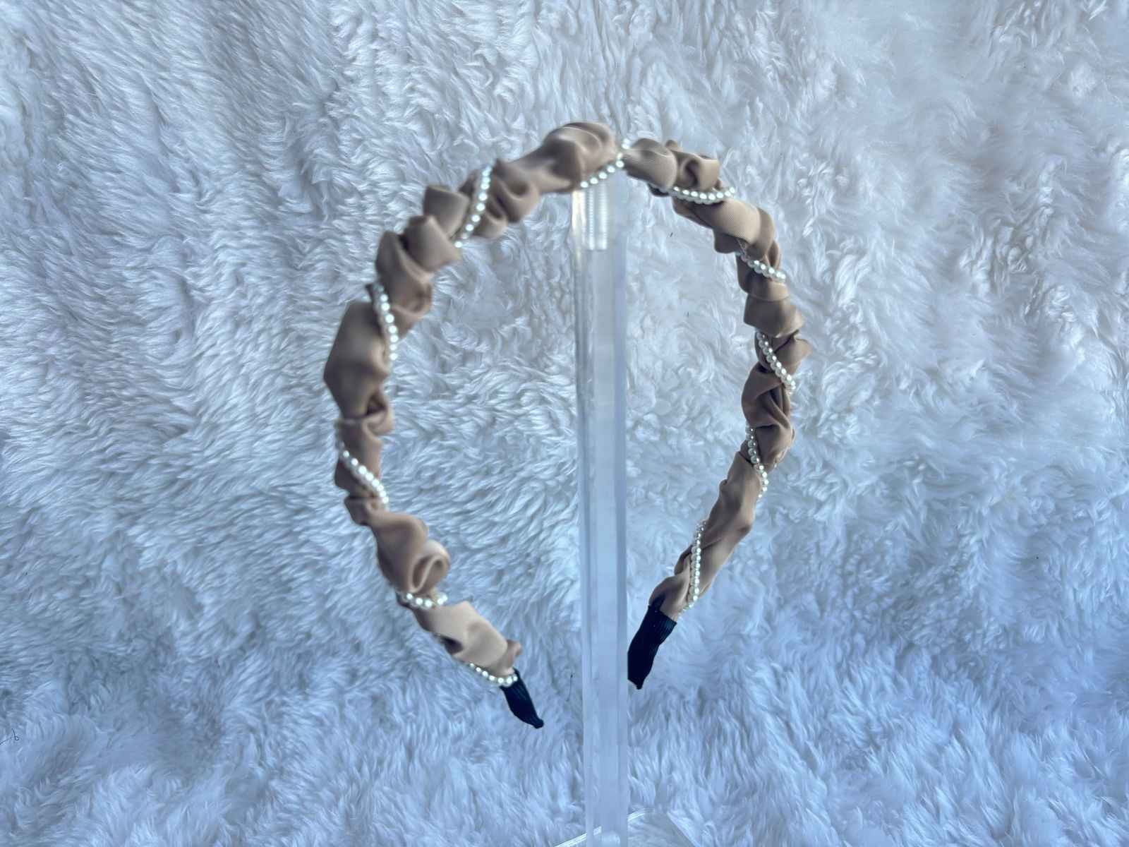 Miragge Beige Swirl Hairband – Hair Accessory