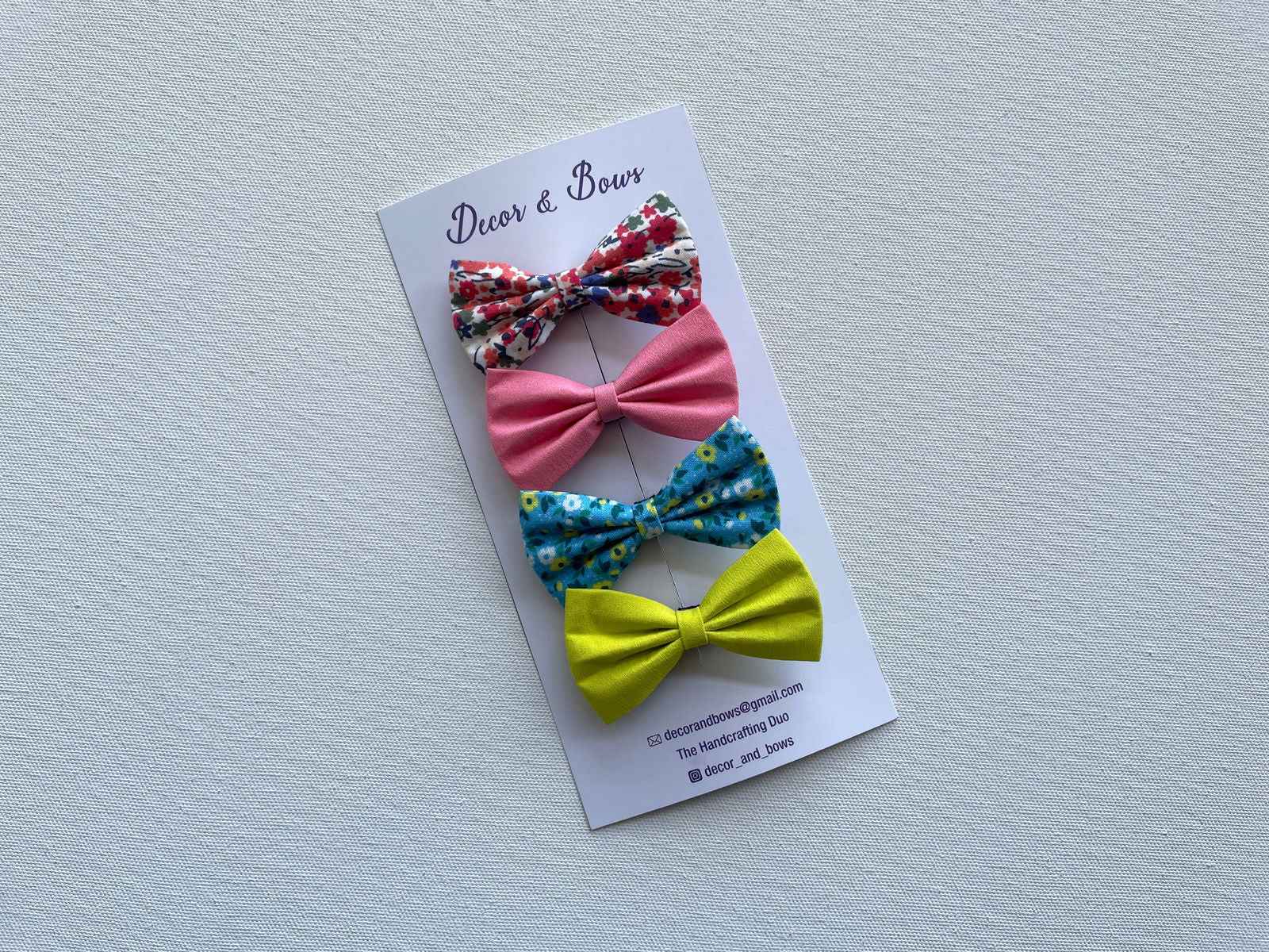Miragge Bloom Set (Set Of 4 Bows) – Hair Accessory