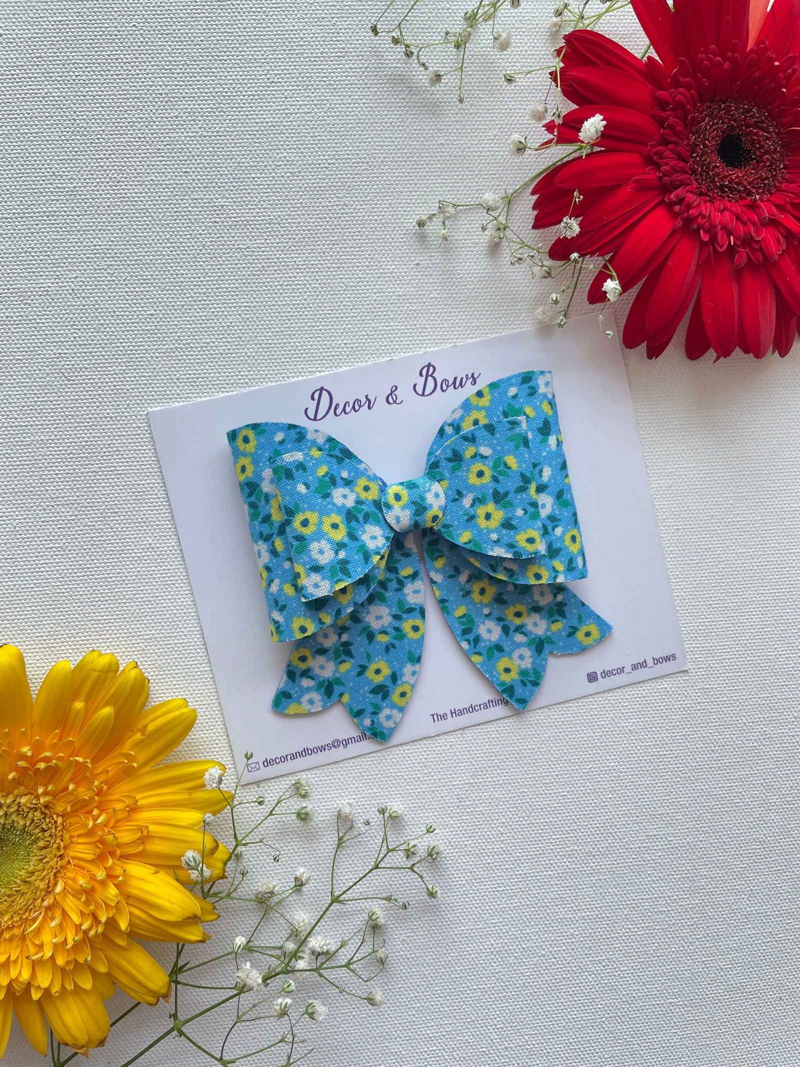 Miragge Bright Daisy Bow – Hair Accessory