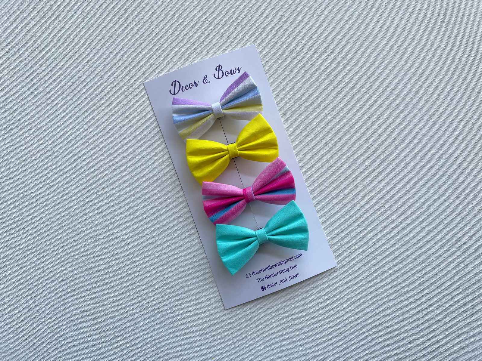 Miragge Candy Set (Set Of 4 Bows) – Hair Accessory