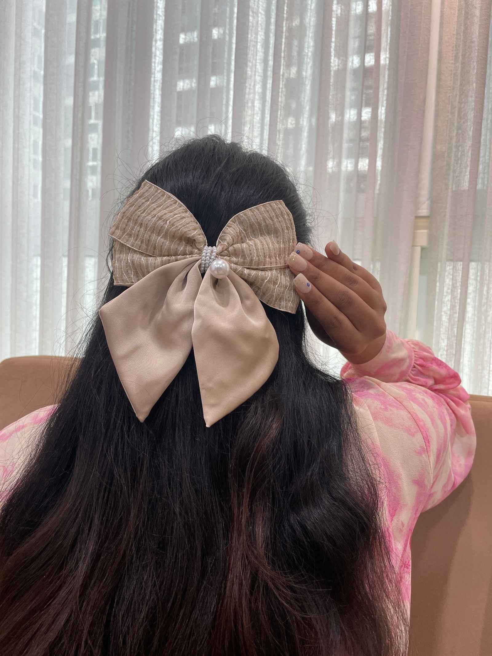 CHARLOTTE BOW ~ BEIGE