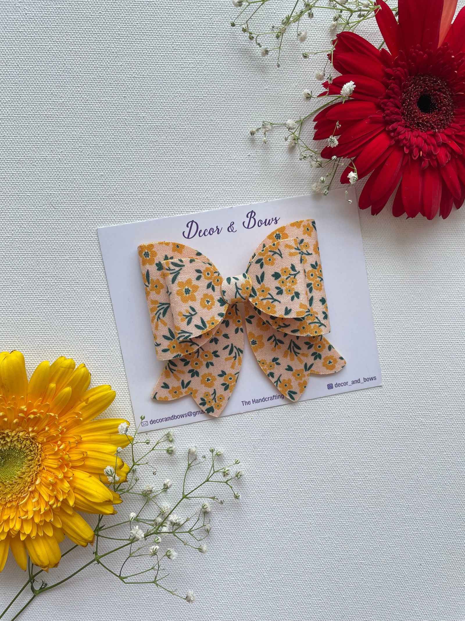 Miragge Day Lily Bow – Hair Accessory
