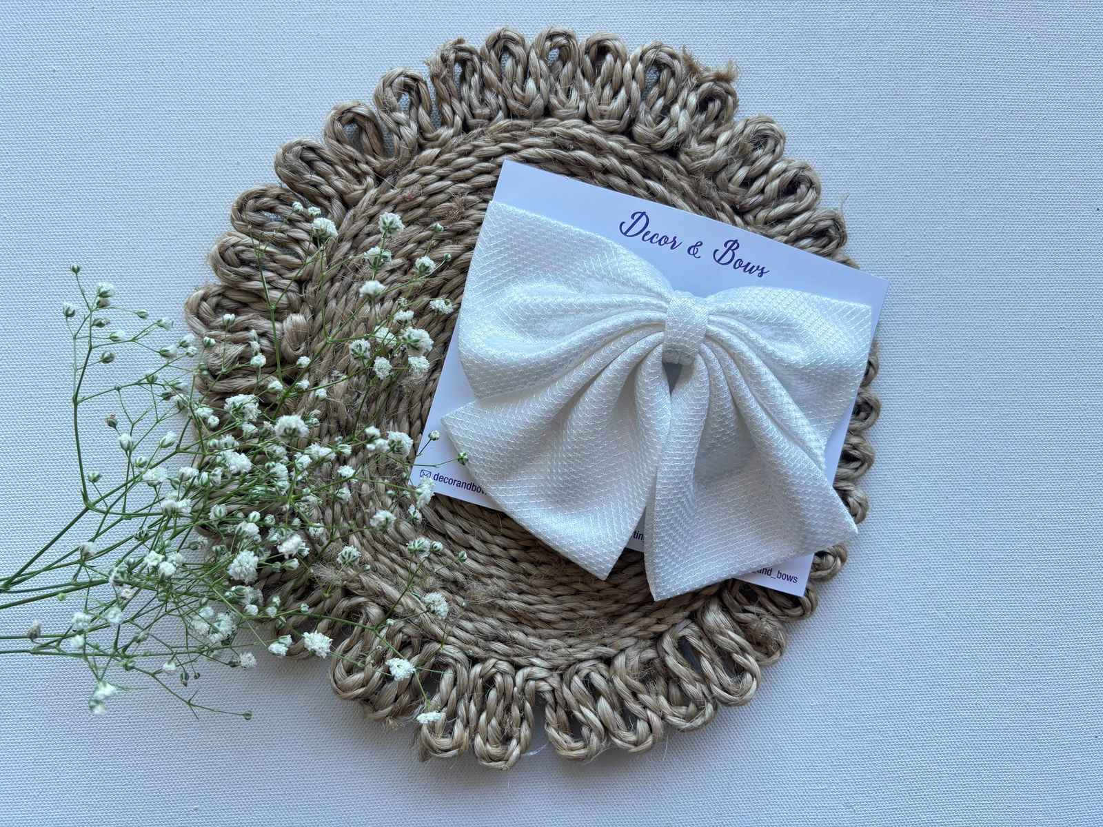 Miragge Glittery Snow Butterfly Bow – Hair Accessory