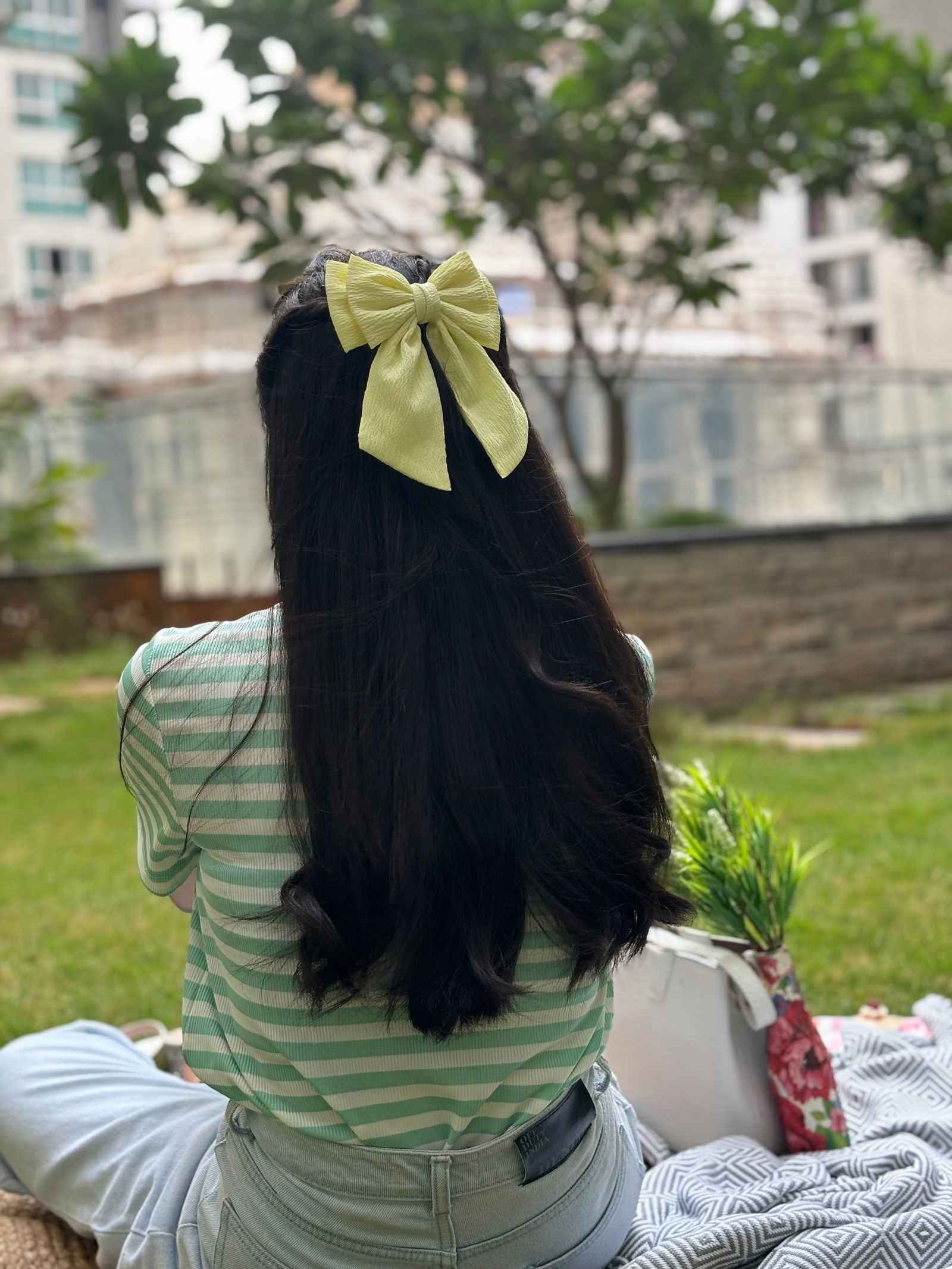 Miragge Lime Bow – Hair Accessory