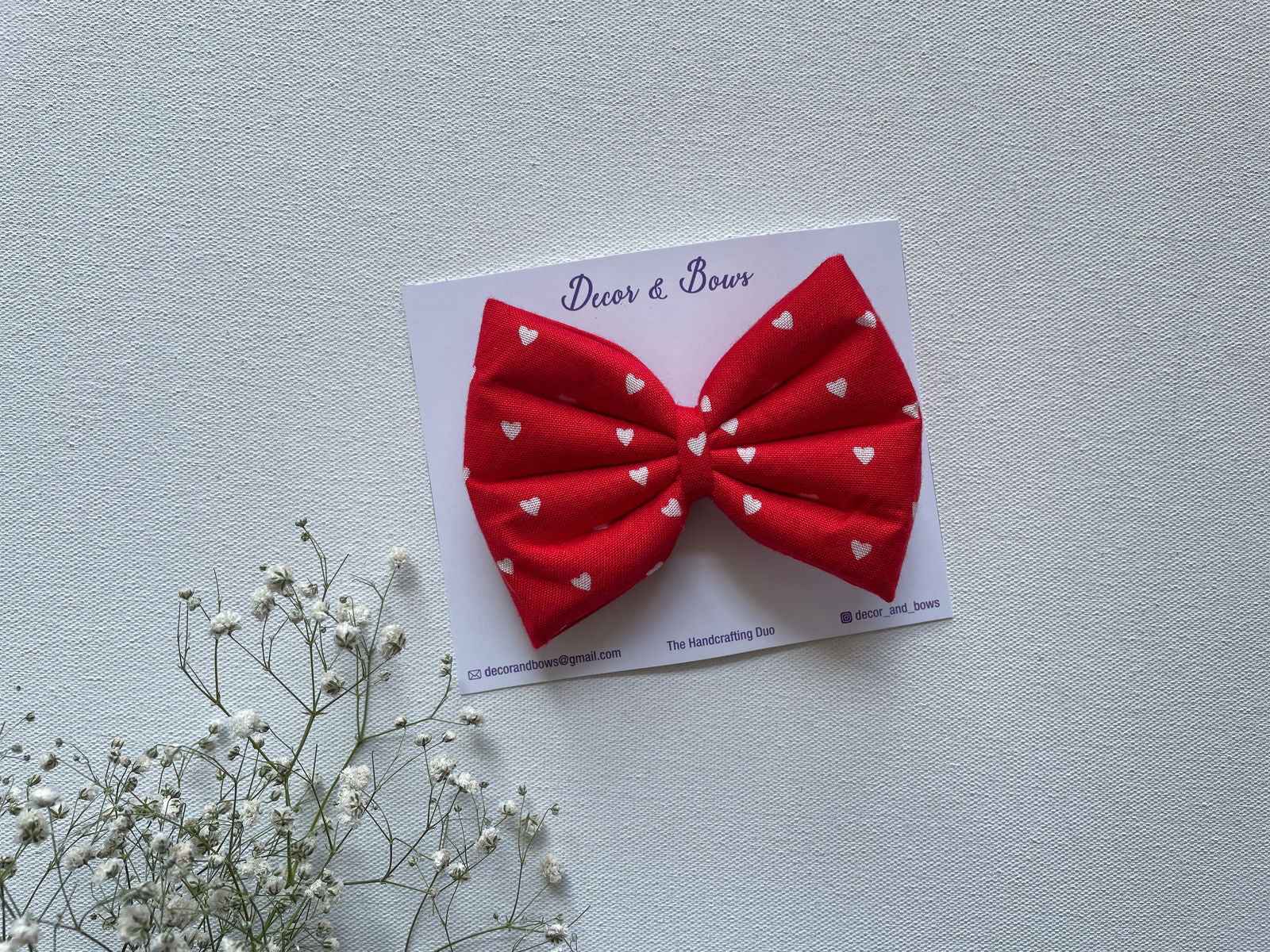 Miragge Love Hearts Signature Bow – Hair Accessory