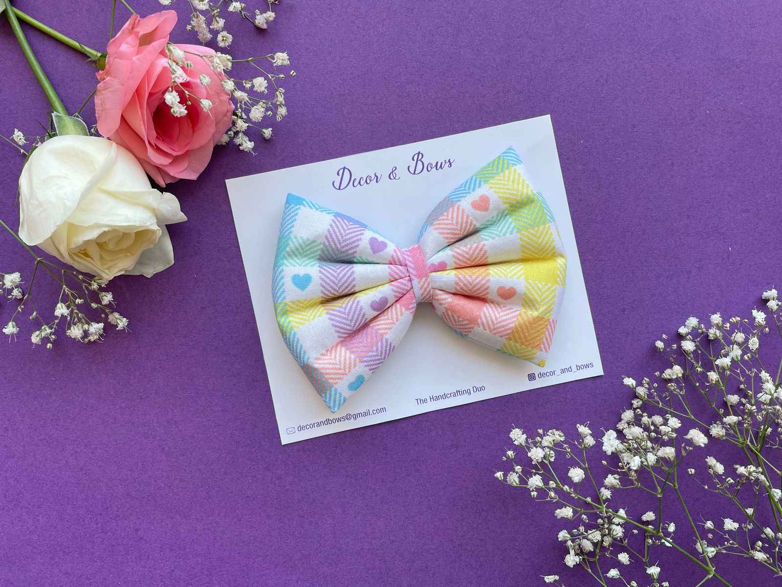 Miragge Love Rainbow Signature Bow – Hair Accessory