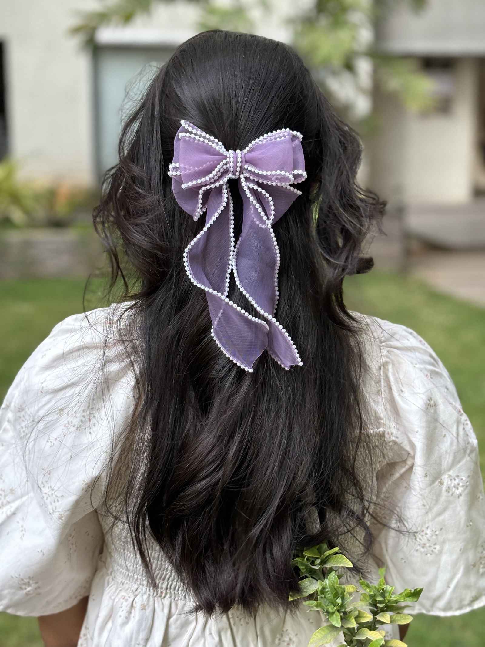 Miragge Purple Sugar Plum Bow – Hair Accessory