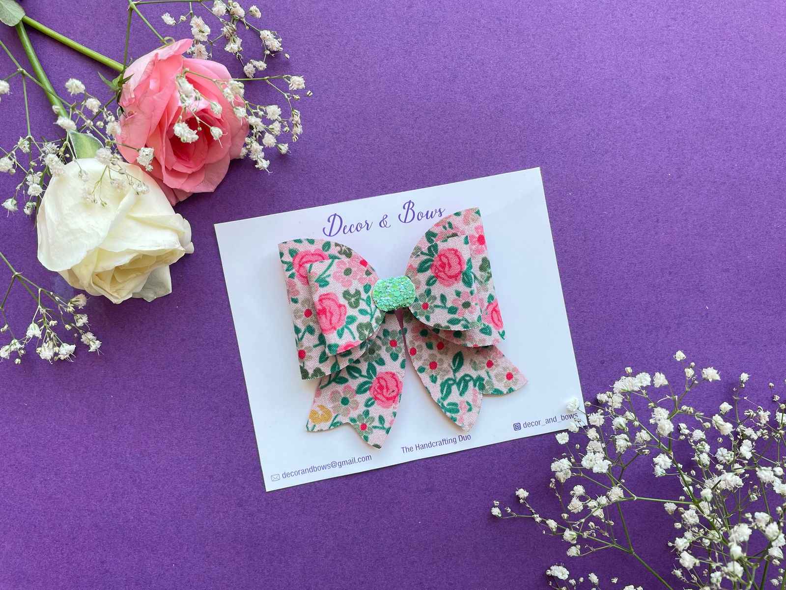 Miragge Rose Darling Bow – Hair Accessory