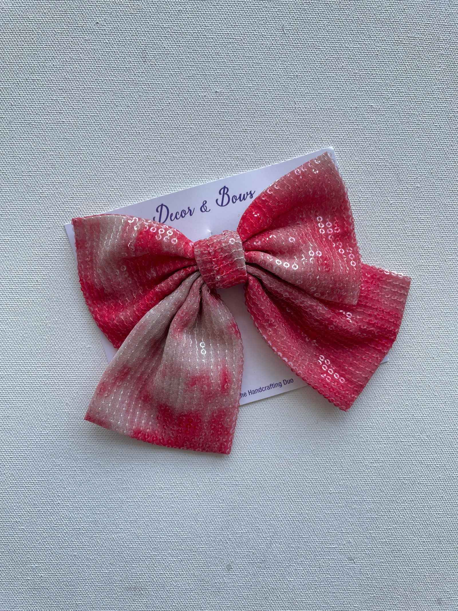 Miragge Red Sequins Bow – Hair Accessory