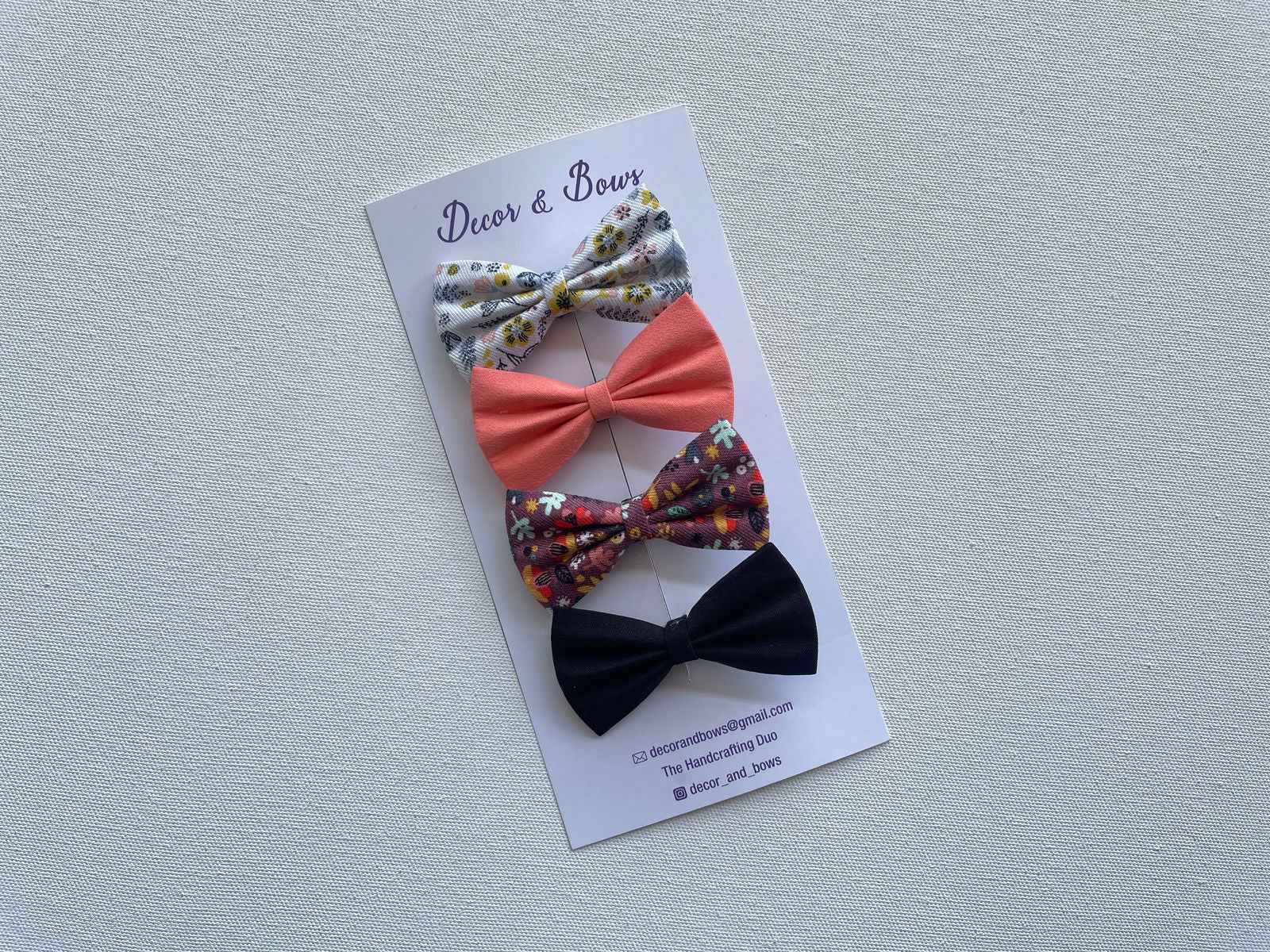 Miragge Vintage Set (Set Of 4 Bows) – Hair Accessory